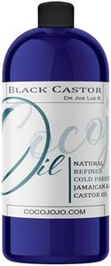 Jamaican Black Castor Oil Pure, Refined, Cold Pressed 32 oz Natural, Vegan, Non-GMO, Bulk, Carrier Oil for Hair Skin Face Body Nails Facial Hair Eyelashes Eyebrows Cuticles - Packaging May Vary