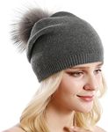 Queenfur Women Knit Wool Beanie Win