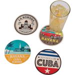 Cuban Print Coasters (Set of 12) Havana Nights Party Supplies