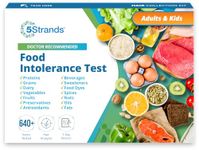 5Strands Food Intolerance Test - 600 Item at Home Collection Kit, Hair Analysis, Results 7-10 Days - Holistic Health Adult & Child Allergy Sensitivity, Gluten Soy Dairy Lactose Protein