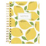 Graphique Designer Notebooks - Lemons - Spiral Bound Writing Journals for Offices, Schools, Classrooms, and More - Hard Cover with 160 Ruled Pages (6.25" x 8.25")