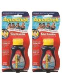 Aquacheck Happy Hot Tubs 2 Pack Red Bromine Aquachek Pool & Spa Test Strips Total Alkalinity PH Hardness Quick Dip Stick Sticks TA + - Strip Aqauchek Swimming Water Treatment