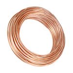 GINOYA 100 Feet Aluminum Wire, 12 Gauge 2mm Tarnish Resistant Bendable Metal Wire for Jewelry Making (Copper)