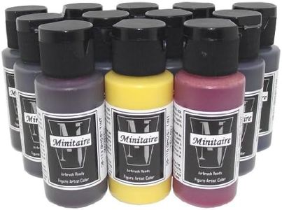 Badger Air-Brush Minitaire 12-Color Ghost Tint transparent Acrylic Paint Set