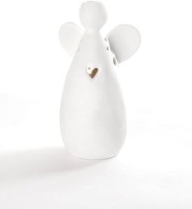 Good old Friends Vase ange fleuri en forme de cœur