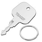 Key for TSA 007, Ancable TSA007 Luggage Keys Compatible with Luggage Suitcase Password Locks Silver