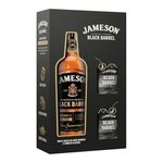 Jameson Black Barrel Triple Distilled Blended Irish Whiskey Glasses Gift Set, 70 cl