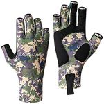 Bassdash ALTIMATE Fishing Gloves Sun Protection Fingerless Hunting UPF 50+ Men’s Women’s UV Gloves