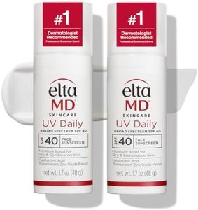 EltaMD UV Daily Untinted Face Sunscreen Moisturizer, SPF 40, 1.7 oz 2-Pack