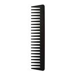 Wide Tooth Comb - a Professional Carbon Fibre Anti-static Detangler Hair Comb, Heat Resistant Wide Comb Detangling Comb for long wet hair curly hair comb Black