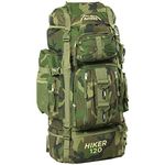 Adtrek Green Camouflage 120L Hiker Backpack Extra Large Hiking/Camping Luggage Rucksack