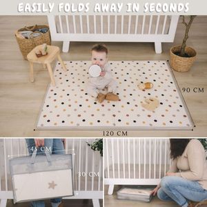Bubba Bear Baby Play Mat – Soft Beige, Infant Floor Cushion