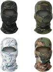 Breathable Full Face Mask with UV Protection - Motorcycle Balaclava for Outdoor Sports & Cold Weather Activities (Standard, A8-4PC, ONE Size)