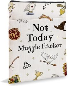 My Magic Not Today Book Sleeve, Zipper Book Sleeves, Harry Reading Book Sleeve for Book Lovers Gifts for Her Him Birthday Graduation6BK054