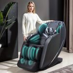 GLOBAL RELAX® | SAMSARA 3D Massage Chair | Black | 9 Types of Massage | Thermotherapy | Zero Gravity | Thermotherapy | Extendable Footrest | Touchscreen | USB Charger | Digital 3D Sound