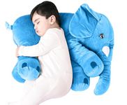 DearJoy Big Size Fibre Filled Stuffed Animal Elephant Soft Toy for Kids of Plush Hugging Soft Toy for Kids boy Girl Birthday Gift (60 cm, Blue Color)