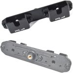 HYS Dual CB Radio & Shoulder Speaker Mic with Belt Clip or Round Knob Mount Base Holder, Walkie Talkie Mounting Holder with 1/4"-20 Threading