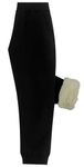 Kids Slim Fit Tracksuit Pants Elastic Waist Fleece Jogging Bottoms Fleece Joggers Casual School Trousers Children Sports Plain Thermal Winter Warm Sweatpants Black 13-15 Years