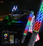 Xprite 2PCS 2FT RGBW Fat Whip Light