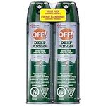 OFF Deep Woods Insect and Mosquito Repellent, Bug Spray Ideal for Camping, Hiking and Hunting, Up to 8 Hours of Protection, 230g Each, 2pk, (Packaging May Vary)