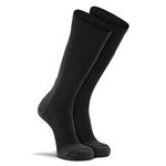 Fox River Men's Wick Dry Maximum Mid Calf Military Sock, 3 Pack (Black, Large)