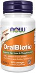 NOW Foods Supplements, OralBiotic™, Developed for Adults & Children, Strain Verified, 60 Lozenges