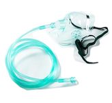 yuwell Oxygen Mask with 6.6' Tubing and Adjustable Elastic Strap - 4 Packs - Size XL