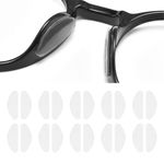 KMKANPO 10 Pairs Glasses Nose Pads,Silicone Nose Pads for Glasses,Glasses Grips,Glasses Accessories,Anti Slip Glasses,for Sunglasses,Glasses,Universal Type(Transparent)