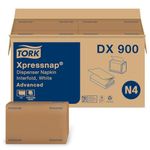 Tork Dx900 Xpressnap Interfold Dispenser Napkins, 1-ply, Bag-pack, 13x8 1/2, White (case Of 6, 000),