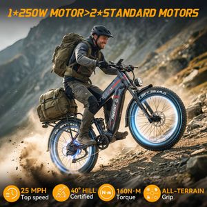 FREESKY Dual Battery Electric Bike – Long Range E-Bike for Adults