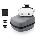 Travel Case for Oculus Quest & Quest 2 & Elite Strap, Hard EVA Carrying Case Storage Box for Oculus Quest Headset and Controllers(Gray)