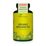 Vegavero Organic Oregano Oil | Vegan | 90 mg Carvacrol, 3 mg Thymol | Cold-Pressed & Essential | NO Additives, Lab-Tested | 180 Capsules