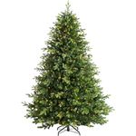 WeRChristmas Prelit Balsam Fir Christmas Tree with 500 Chasing Warm LED Lights, Multi-Colour, 6 feet/1.8m