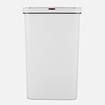 Tower T838005W Sensor Bin with Retainer Ring, Battery-Operated, 50L, White