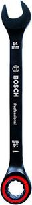 Bosch Professional ring/open-ended spanners with ratchet function (14 mm, chrome vanadium steel) – Amazon exclusive