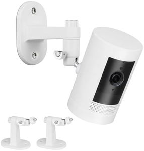 2Pack Adjustable Security Wall Mount Bracket for Ring Stick Up Cam & Ring Indoor Cam, Perfect View Angle for Ring Surveillance Camera System - White
