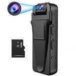 QZT Body Camera, Police Body Camera with Audio and Night Vision Functions, 32GB Memory 1080P Full HD Camera Body Camera, for Walking Home Office Meeting Recording