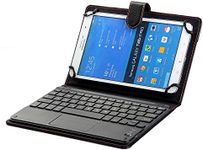 Bluetooth Keyboard Case for Galaxy Tab Active 3 8.0, Universal 8.0'' to 8.9'' Tablet Keyboard Folio Case, Keyboard Cover (TOUCHPAD Mouse) for Samsung Galaxy Tab Active 3 8.0 (SM-T570 T575 T577)