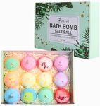 Bath Bombs for Women Gift Set, 12pcs Handmade Natural Bath Bomb with Essential Oil, SPA Bubble Bath Bombs for Relaxing, Wife, Girlfriend, Mother,Easter, Birthday, Kids Gift Set