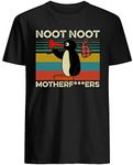 VidiAmazing Pingu Noot Noot Motherfuckers Vintage T-Shirt Black