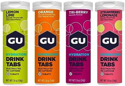 GU Energy Hydration Electrolyte Drink Tablets, Assorted Flavors, 4-Count