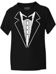 Print4U Tuxedo Fancy Dress Funny Kids T-Shirt 12-13 Black