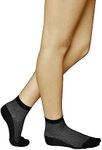 Sweat Guard® 5% Silver Ankle Socks - 2 Pairs. Antibacterial Socks For Men & Women, Fights Foot Odour & Sweaty Feet. Anti Sweat Socks For Hyperhidrosis Treatment, Grey & Black, Size 7-11.
