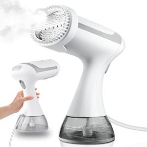 Handheld Steamer and Portable Garment Steamer Iron - 1500W, 20-Second Heat-Up, 300mL Visible Tank, 22-Minute Steam with Multi-Function Brush