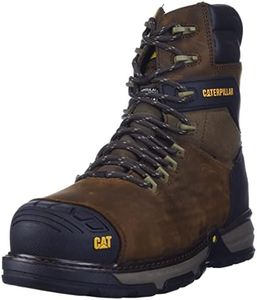 Caterpillar Footwear Men's Excavator 8" Superlite Wp Tx Nt CSA Safety Boot, Dark Brown, 10 W US