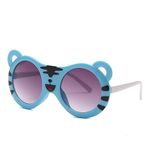 SYGA Children's Cute Tiger Shape Sunglasses with UV Protection Lense for Boys and Girl, Suitable for Age 3 to 8 Years - Blue