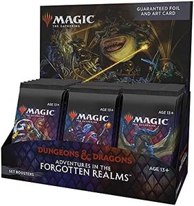 Magic: The Gathering Adventures in the Forgotten Realms Set Booster Box | 30 Packs (360 Magic Cards), Black