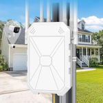 AC1200 Outdoor WiFi Extender, Long Range Outdoor WiFi Extender Signal Booster, IP67 Weatherproof, Repeater/AP/Router Mode, Passive PoE, WPA3 Security, for Patio, Starlink, Yard, Farm