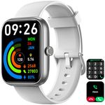 Smart Watch for Men Women 1.8" Fitness Tracker, Bluetooth Call, DIY Dial, Heart Rate Sleep Blood Oxygen Monitor, 100+ Sports Modes, IP68 Waterproof Smartwatch for Android iPhone, Alexa Built-in