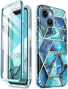 i-Blason Cosmo Series Case for iPhone 13 6.1 inch (2021 Release), Slim Full-Body Stylish Protective Case with Built-in Screen Protector (Ocean)